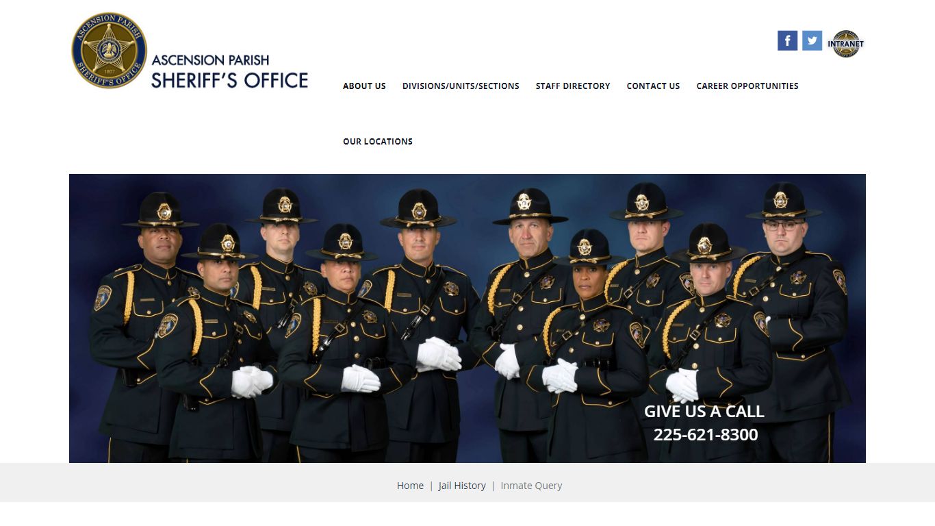 Inmate Query - Dedicated to the Protection of Ascension Parish